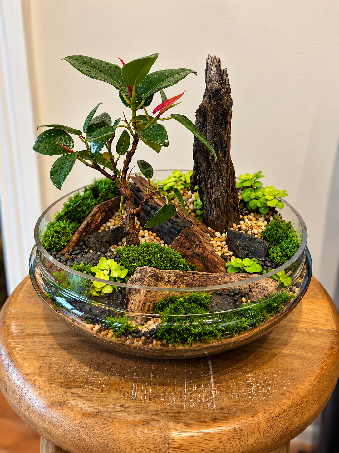 Ficus Benjamina Bonsai Terrarium - Capsule  - 24cm