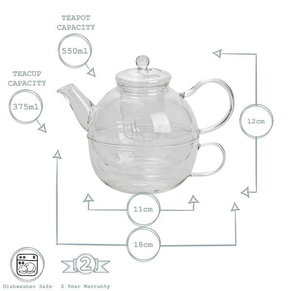 Tea for One - Glass Teapot